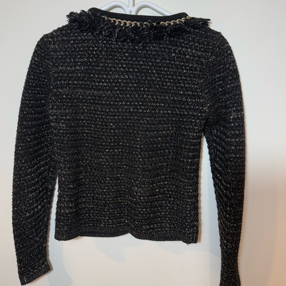 Elegant Black Tweed Blazer - Picture 7 of 10